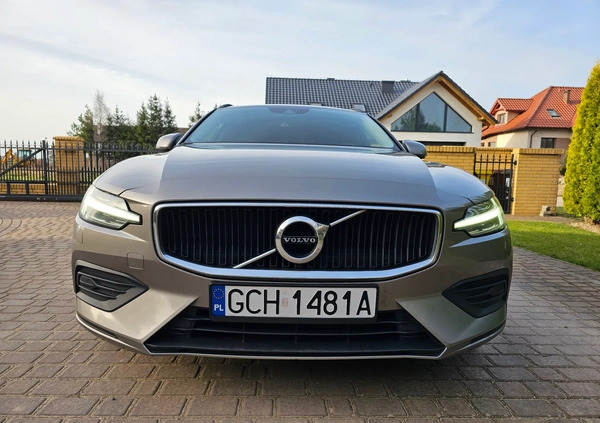 Volvo V60 cena 82900 przebieg: 249600, rok produkcji 2019 z Chojnice małe 529